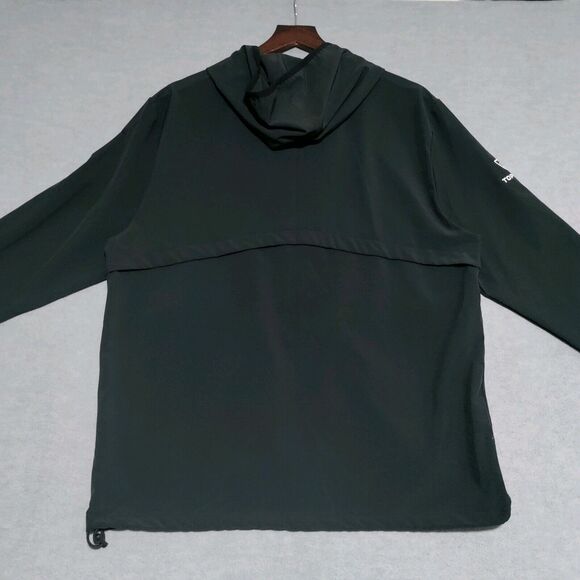 Black Clover Hooded Jacket Mens MEDIUM Black Full Zip TOP GOLF Logo Embroidered - Picture 8 of 16